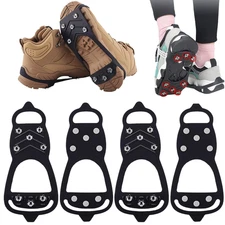 Ice Cleats for Shoes and Boots Universal Non Slip Hiking Spike for Snow and Ice