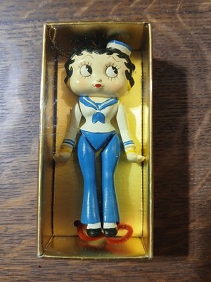Vintage Betty Boop Sailor Ornament Movable Arms and Legs Vandor 1984