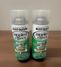 RUSTOLEUM Rippled Effect 11 oz Spray Paint 2 Cans Clear Wavy Glass 275999
