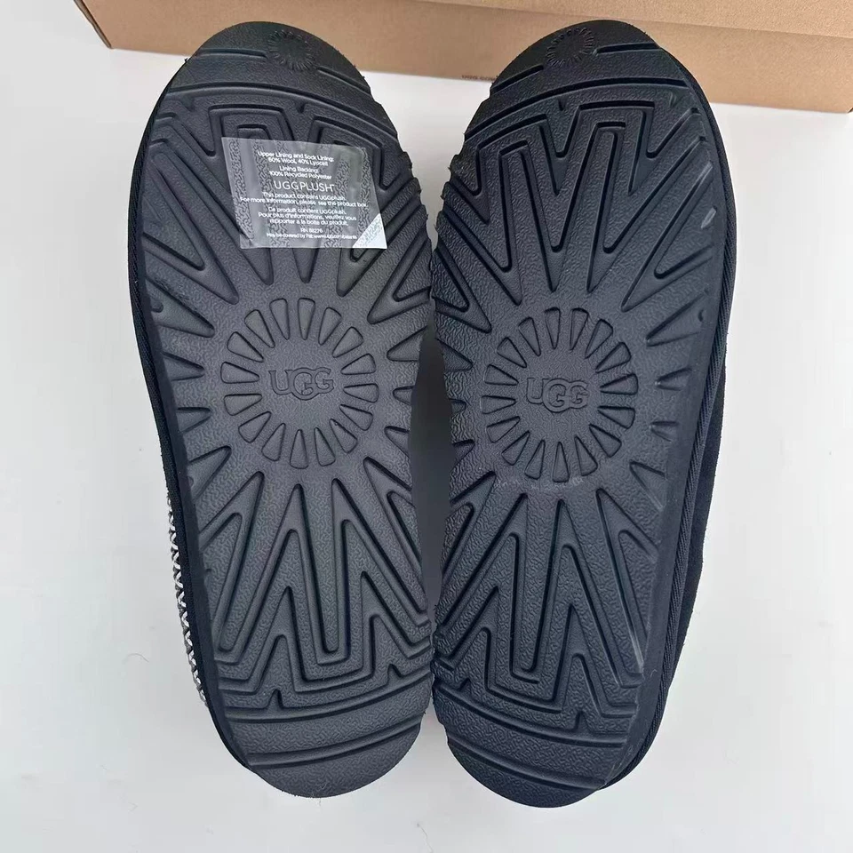 Zapatos UGG Tasman II para mujer negros gamuza lana pantuflas con caja talla EE. UU. 6-11 Foto 4 de 4