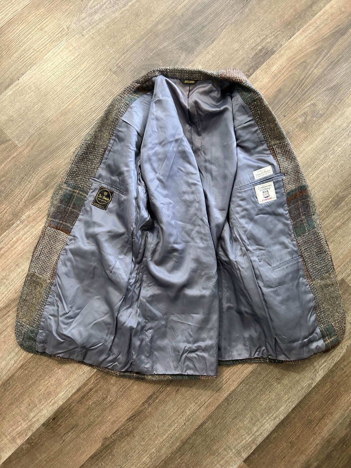 Corbin vintage patchwork panel wool tweed preppy … - image 5