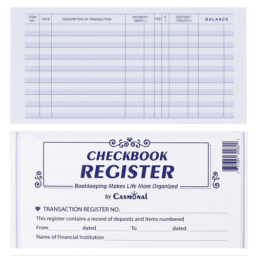 12 Checkbook Transaction Registers 2025-2026-2027 Calendars Check Book Bank