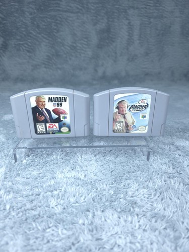 Vintage Madden NFL 99 2000 Nintendo 64 N64 Game Lot Football Sports EA Tested US