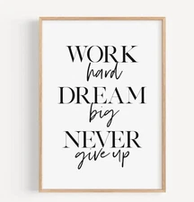 Motivation Quote Art, Digital Print for Nursery Decor, Motivational Posters for