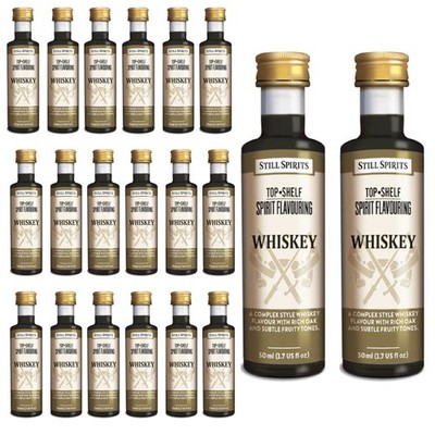 Still Spirits Top Shelf Whiskey 50ml Home Brew Spirit Essence 20 PK