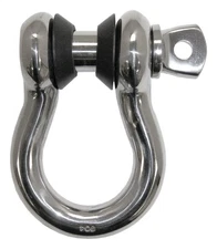 RT Off-Road RT33004 Stainless 3/4" D-Ring with 2 Rubber Spacers