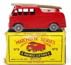 LESNEY MATCHBOX NO. 9 MERRYWEATHER FIRE ENGINE - MINT BOXED