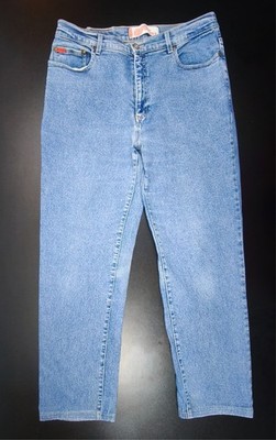 Lee Cooper Damen Jeans W36 L32 Blau High Waist Straight Leg Vintage Stretch