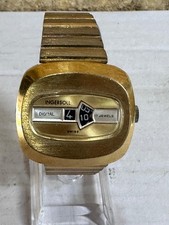 Vintage INGERSOL  17 Jewels Swiss Made Jump Hour Watch 1970's - Working