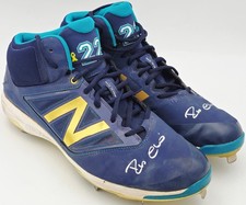 Robinson Cano Signed Pair of Game Used Blue New Balance Revlite Cleats PSA/DNA