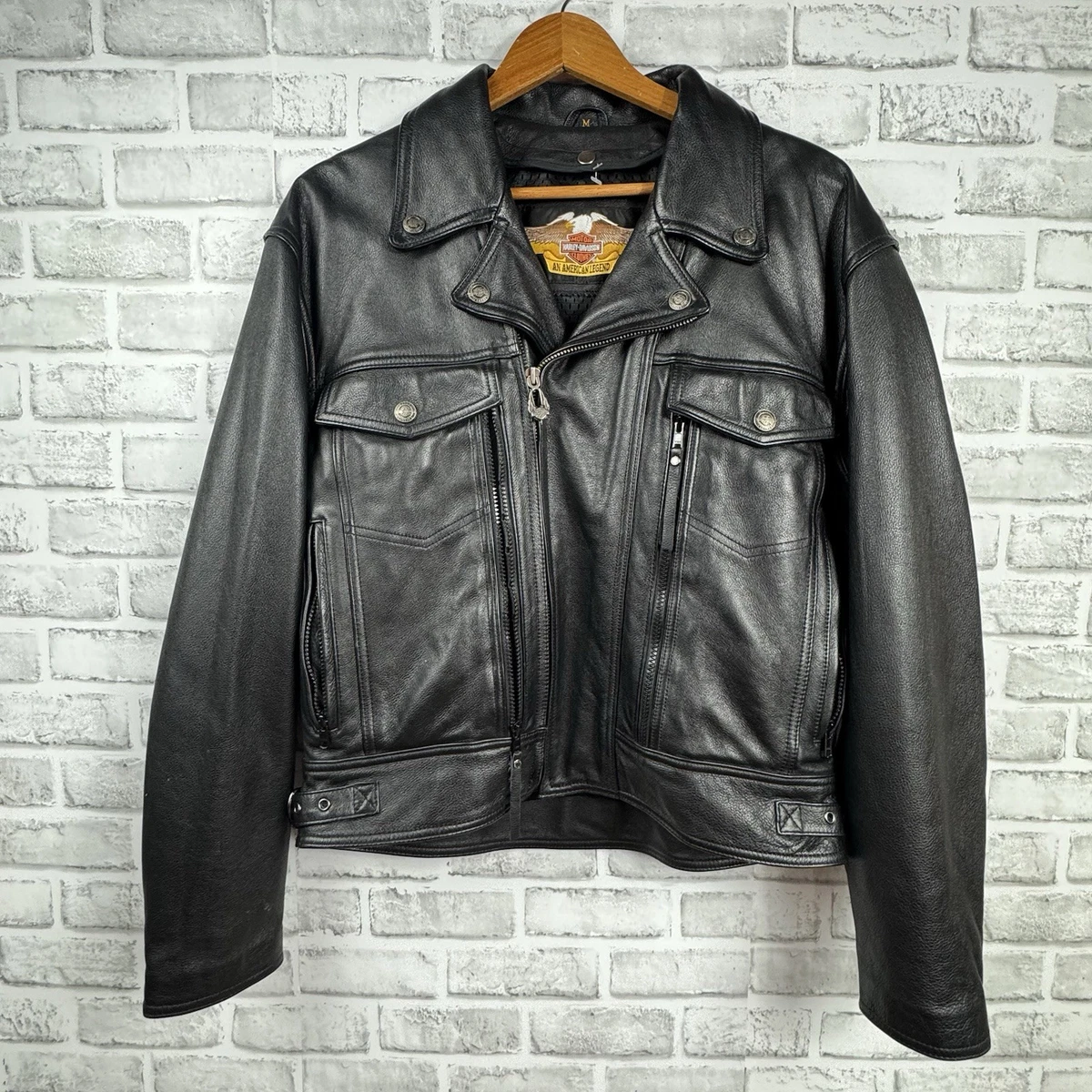 Harley Davidson Leather Jacket Embossed for sale | eBay