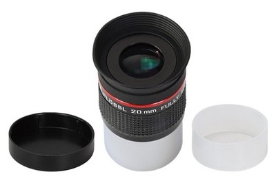 1.25 Inch Plossl 20mm Telescope Eyepiece 52° FOV FMC Green Coated Aluminum M28.6