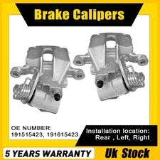 Pair Brake Caliper Rear for VW Golf MK2 GTI G60 MK3 Jetta MK2 Passat Seat Ibiza