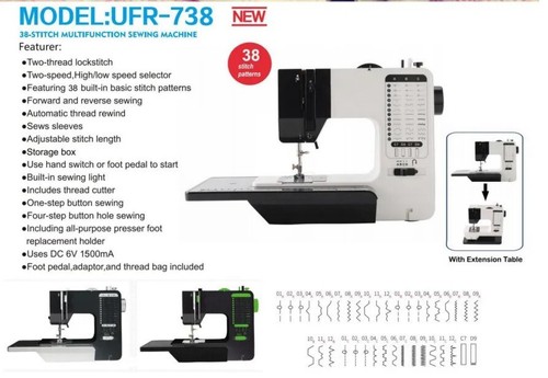 Computerized Electronic Lighting Sewing Machine & Extension Table & Accessories - Picture 5 of 20