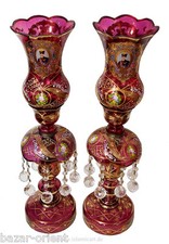 Lampadario antico vetro cristallo boemo N:C