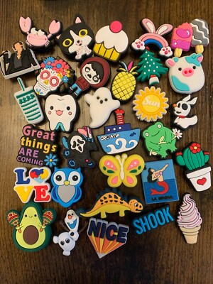 Croc Charms (Buy 3 get 2 Free) Variety