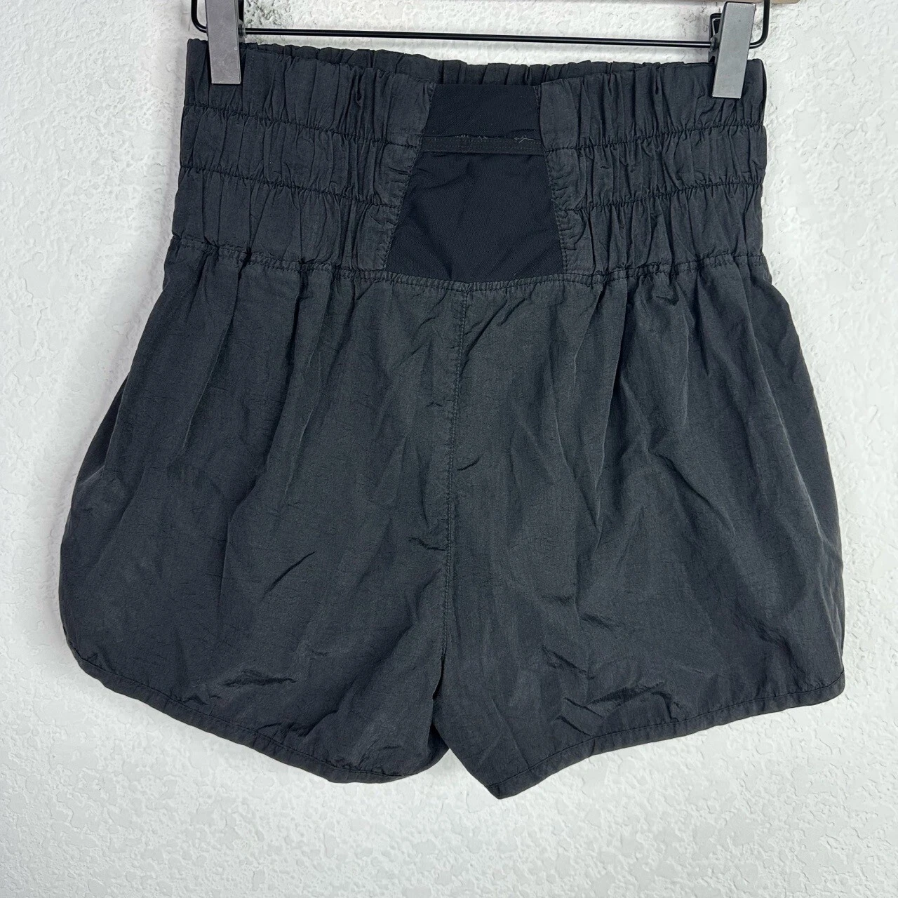 free-people-movement high waist ruched running gym athleisure shorts