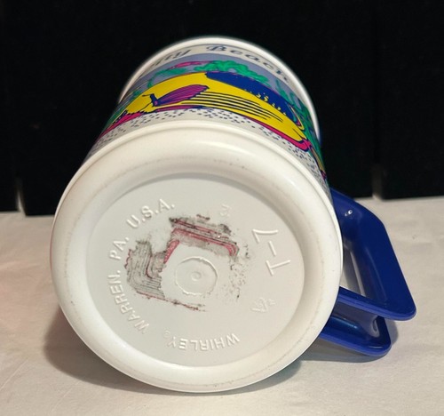 LOTTO tazza sveglia vintage inutilizzata Aladdin FLUORESCENTE isolata WHIRLEY tazza bevanda 20 oz - Foto 6 di 6