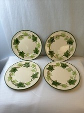 4 Franciscan Ivy Bread Dishes 6 1/4” Made in USA I Love Lucy Pattern a
