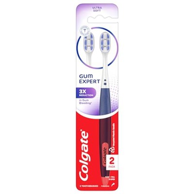 Colgate Gum Expert Ultra Soft Gum Toothbrush Pack, Extra Soft Toothbrush for Sen