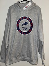 NFL TEAM APPAREL BUFFALO BILLS USA HOODIE SWEATSHIRT SIZE 2XL NWT
