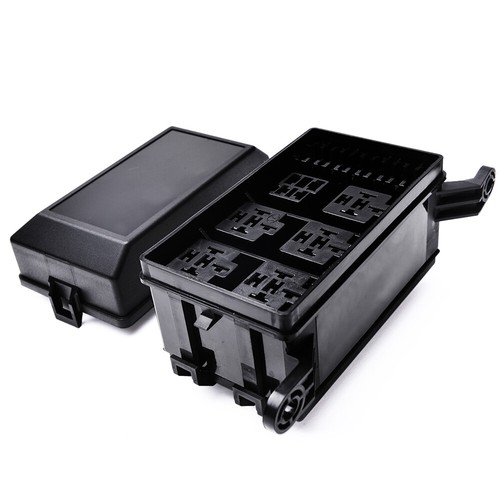 Universal Automotive Fuse Relay Holder 12-Slot Relay Box 6Relays 6 ATC/ATO Fuses - Picture 8 of 9