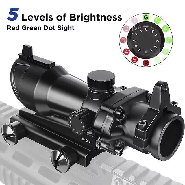 ACOG 1X32 Red/ Green Dot Sight Illuminated Optical Rifle Scopes for Hunting - Image 3 of 4