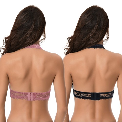 Bralette tuffo con pizzo floreale confezione da 2 - Foto 2 di 6
