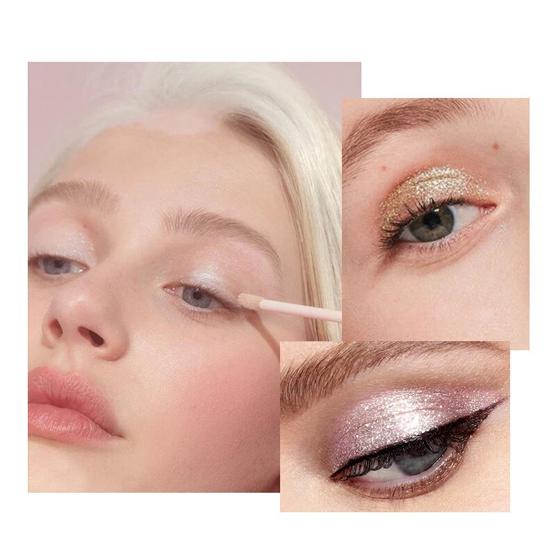 Liquid Eyeshadow Waterproof Glitter Pigments Metalic Beauty Gel Eye Shadow Crea - Image 4 of 4
