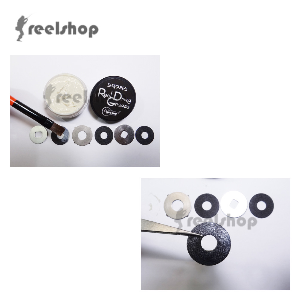 Fishing Reel Drag Grease RDG1 Carbon Felt Pad Use Spinning Baitcasting