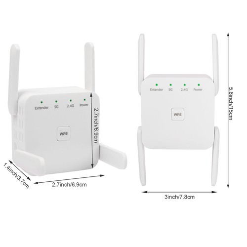 1200Mbit/s WLAN Repeater Router Range WiFi Wireless Signal Verstärker Booster DE - Bild 19 von 59