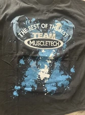 Team Muscletech The Best Of The Best Shirt XL tshirt two-side black graphic T10