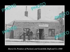 OLD POSTCARD SIZE PHOTO OF BURRA SOUTH AUSTRALIA GOODCHILD AUCTION HOUSE c1880