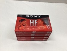 Sony Audio Cassette Tapes High Fidelity HF 90 Minute Blank C-90HFL Normal Bias
