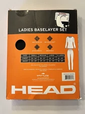 Head Womens Base Layer Set Brand New In Sealed Box Size XL Black