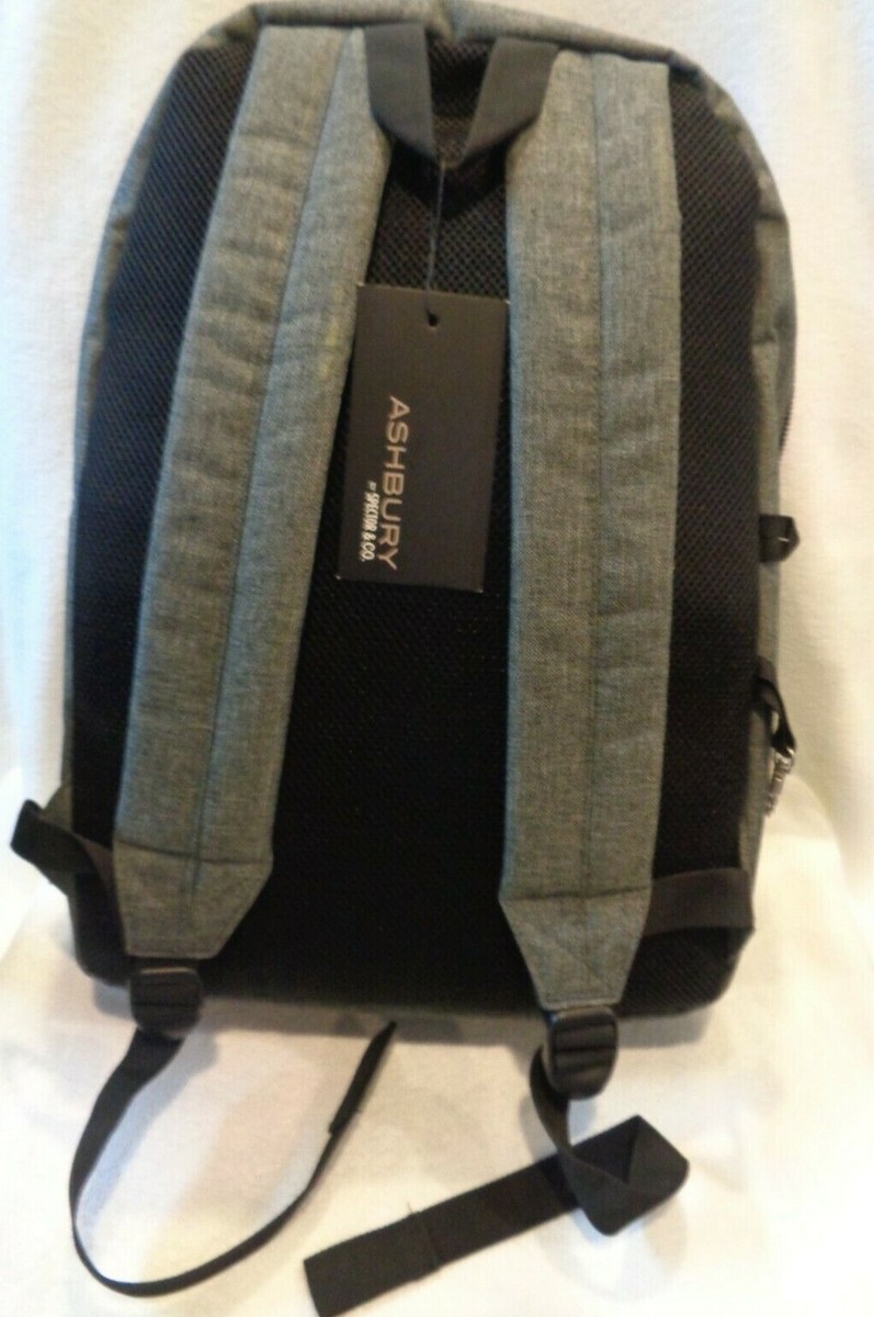 ASHBURY Backpack New With Tags Grey Color Laptop Sleeve Shield
