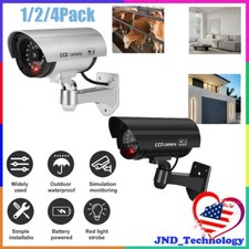 Flash LED Light Fake Dummy Camera Night Security Surveillance CCTV For Outdoor