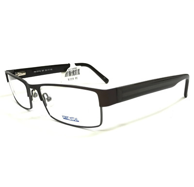 Robert Mitchel Eyeglasses Frames RM 2016 BR Brown Rectangular Full Rim 55-17-145