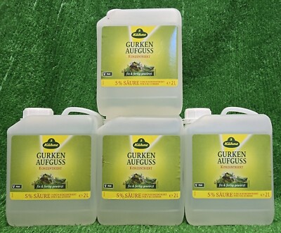 (4,99 /L) 4 Kanister a 2 Liter Kühne Gurkenaufguss 3fach konzentriert Versand0 