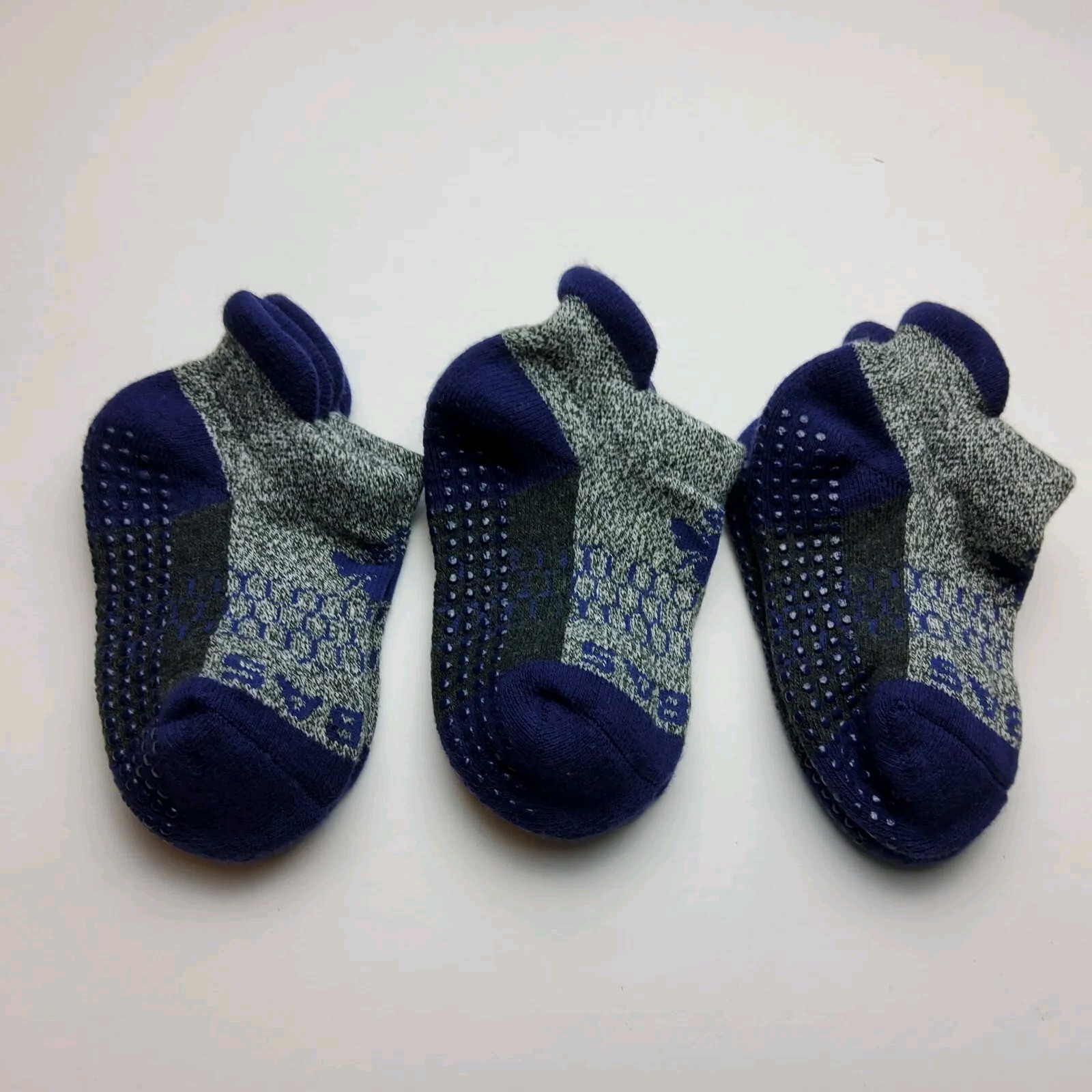 Bombas Toddler Marled Gripper Grip Ankle Socks Lot Of 3 Size T