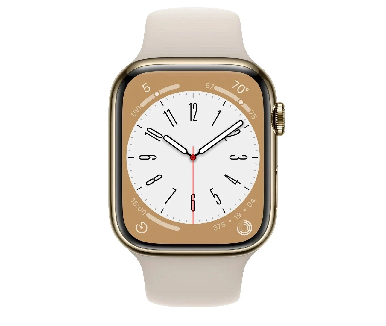 Resistente al Agua Apple Banda de acero inoxidable Relojes inteligentes