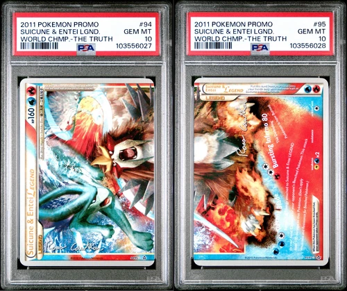 One Of A Kind PSA 10 Suicune & Entei Legend 94/95 2011 World Championship POP 2