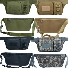 Men's Tactical Anti Theft Crossbody Shoulder Bag Outdoor Travel Waist Fanny Pack