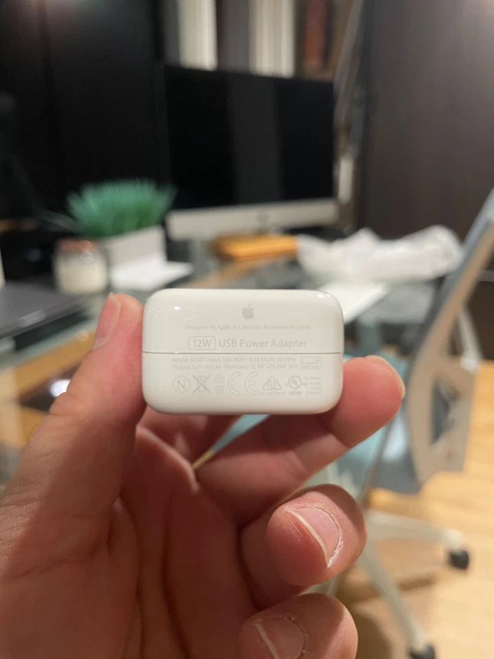 Original Genuine 12W USB Wall Charger & Cable for iPad Pro Air Mini iPhone OEM** - Image 2 of 4