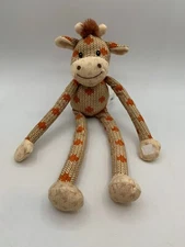 Hug Fun Giraffe Plush Stuffed Sweater Knit Tan Orange Long Arm Leg Sticky Hugfun