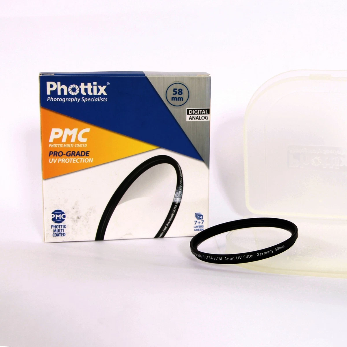 VBESTLIFE Kit 3 Filtri Per Obiettivo 58 Mm In Vetro Ottico - UV + CPL + FLD Con Custodia - Per Fotocamera DSLR