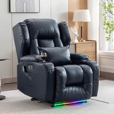 Power Recliner Chair Home Theater Sofa Chairs for Living Room with Cup Holders