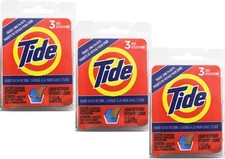 Laundry Detergent Sink Packs 3 Load Each, Travel Size, 9 Total Packs,
