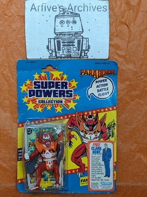    Vintage Super Powers PARADEMON 23 back Kenner 1985   