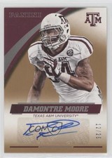 2015 Panini Texas A&M Aggies Signatures Gold 12/25 Damontre Moore Auto 0c2